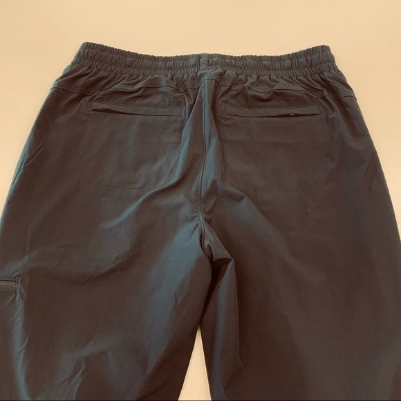 Talbots Women’s Black Nylon Cargo Elastic Drawstring Waist Pockets Lined Pants S - Picture 5 of 10
